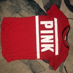 Red&white PINK T-shirt